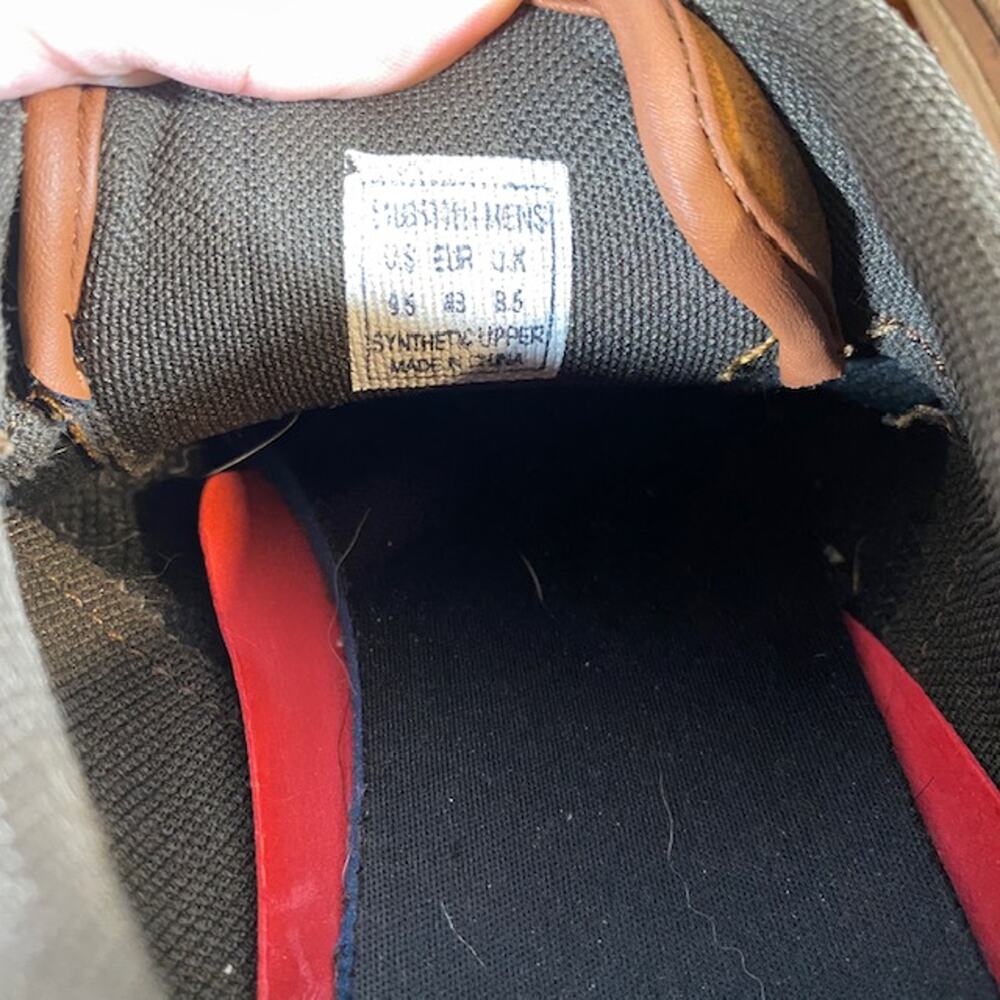 Levi’s Alpine Tumble Men’s Brown Faux Leather Stacked Lace Up Sneakers Sz 9.5 - Picture 6 of 11